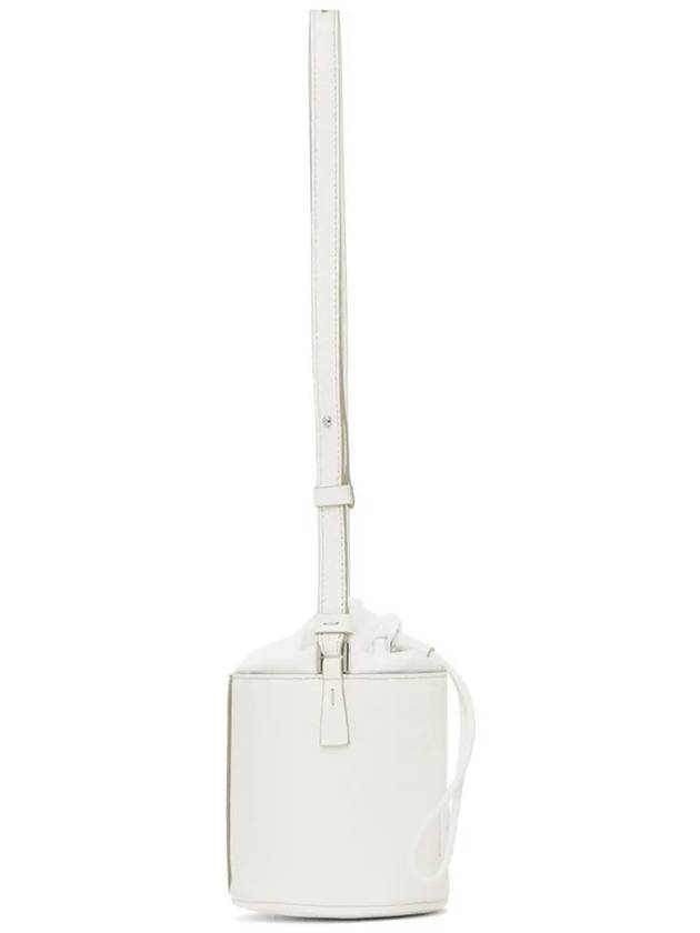 Maison Margiela Micro 5AC Number Logo Patch Shoulder Bucket Bag White - MAISON MARGIELA - BALAAN 5