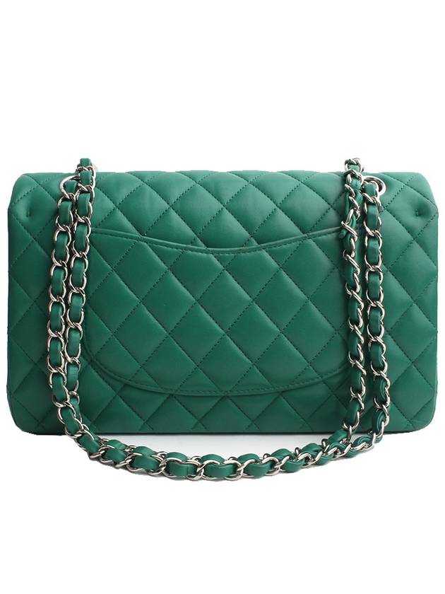 Classic medium green silver shoulder bag number 22 - CHANEL - BALAAN 3