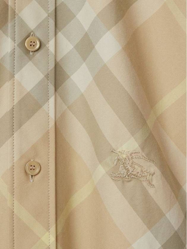 Vintage Check Cotton Long Sleeve Shirt Beige - BURBERRY - BALAAN 5