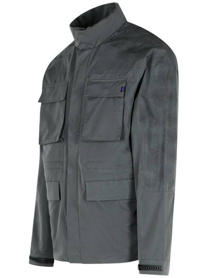 Alpha Industries Grey Polyester Jacket - ALPHA INDUSTRIES - BALAAN 2