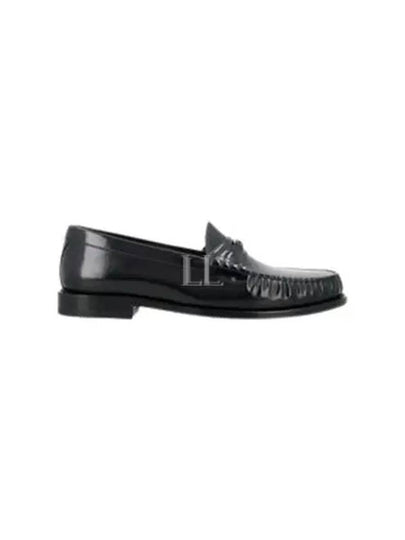 Luco Triomphe Polished Bull Loafers Black - CELINE - BALAAN 2