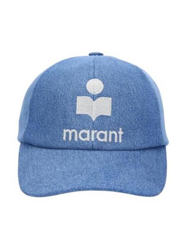 Tyron Embroidered Logo Ball Cap Blue - ISABEL MARANT - BALAAN 3