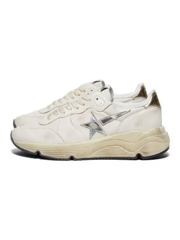 Running Sole In Nappa With Silver Star And Gold Leather Heel Tab Sneakers White - GOLDEN GOOSE - BALAAN 2