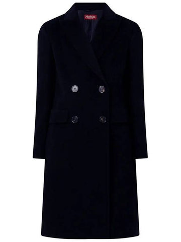 MANUEL Wool Coat Navy 60161629 010 - MAX MARA - BALAAN 1