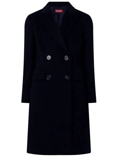 Women's Manuel Wool Double Coat Navy - MAX MARA - BALAAN 2