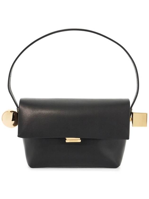 The Ronde Carre Shoulder Bag Black - JACQUEMUS - BALAAN 2