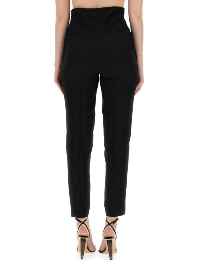 straight pants 03280433 8555 BLACK - MOSCHINO - BALAAN 1