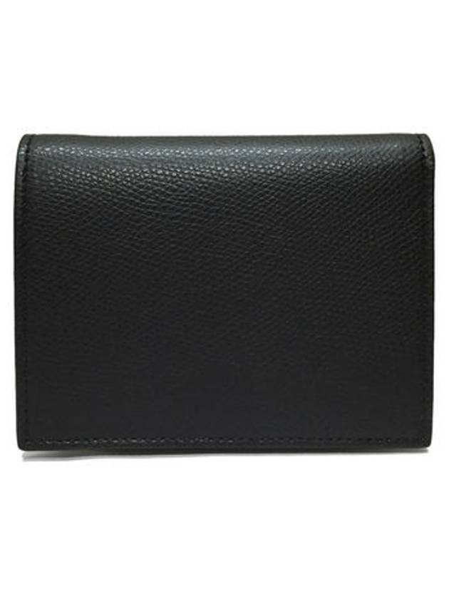 compact leather bifold wallet black - FENDI - BALAAN 4