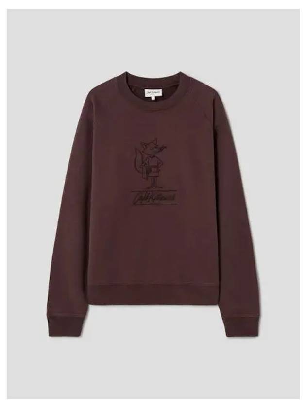 Unisex Barista Fox Oversized Raglan Sweatshirt Americano Domestic Product GM0024082341476 - MAISON KITSUNE - BALAAN 1