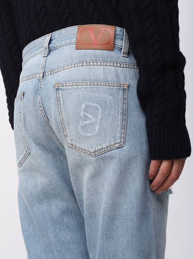 Jeans Valentino in denim con VLogo - VALENTINO - BALAAN 5