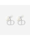 Tribales Pearls Crystals Earrings Silver - DIOR - BALAAN 1