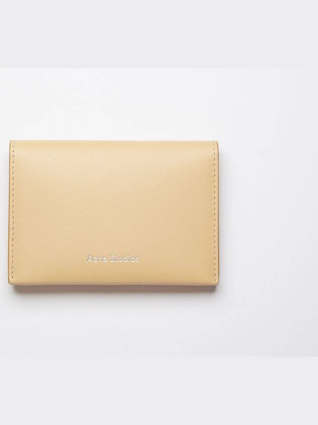 bifold card wallet beige color - ACNE STUDIOS - BALAAN 1