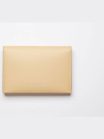 bifold card wallet beige color - ACNE STUDIOS - BALAAN 1