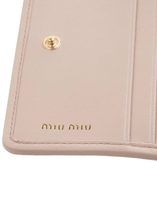 Matelasse Nappa Leather Card Wallet Pink - MIU MIU - BALAAN 9