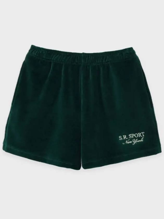 SR Sports Velor Shorts SH751 Green - SPORTY & RICH - BALAAN 1