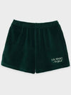 SR Sports Velor Shorts SH751 Green - SPORTY & RICH - BALAAN 2