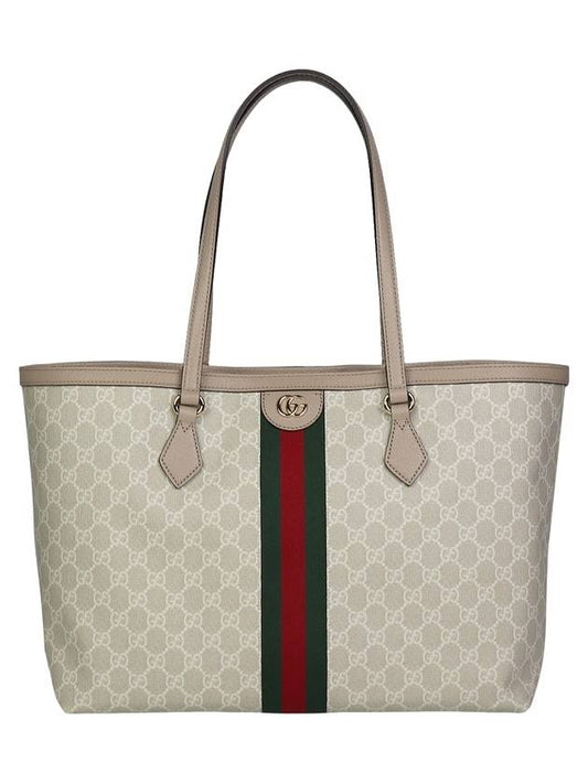 Ophidia GG Medium Canvas Tote Bag Beige - GUCCI - BALAAN 2