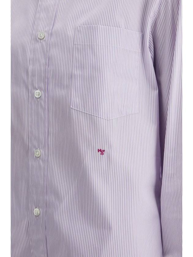 purple striped cotton women's shirt - HOMMEGIRLS - BALAAN 4