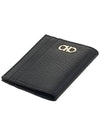 Men's Revival Ganzio Card Wallet 66 0371 NERO PEBBLE 0741376 - SALVATORE FERRAGAMO - BALAAN 4