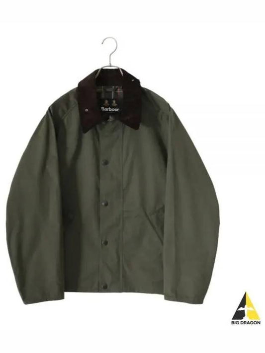 OS Transporter Casual Zip Up Jacket Sage - BARBOUR - BALAAN 2