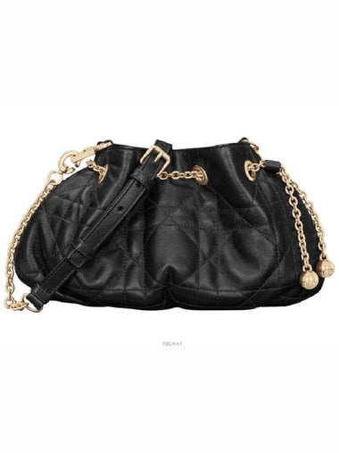 Ammi Small Leather Bucket Bag Black - DIOR - BALAAN 1