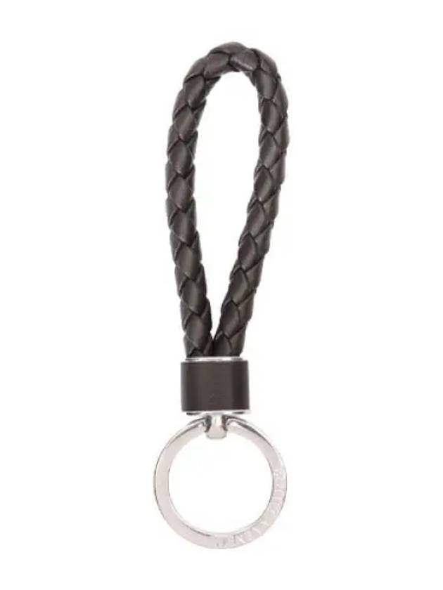 Intrecciato leather key ring holder - BOTTEGA VENETA - BALAAN 1