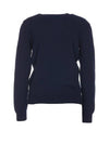 Embroidered Logo Knit Top Navy - A.P.C. - BALAAN 3