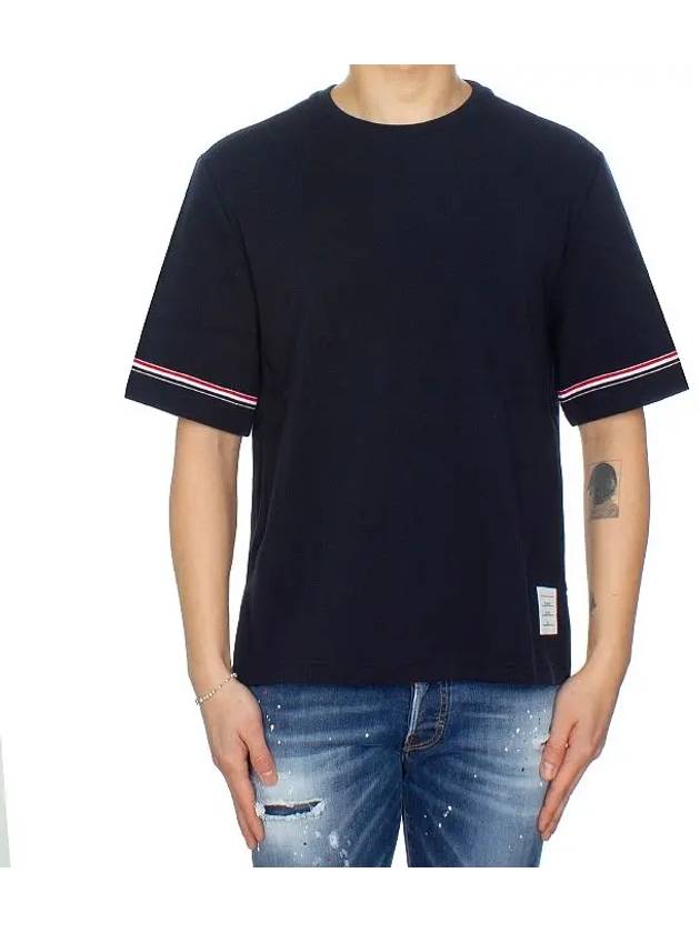 Short Sleeve T Shirt MJS282A J0199415 - THOM BROWNE - BALAAN 3