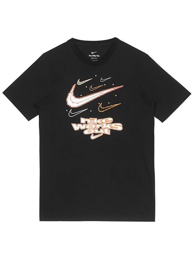 Dri Fit Works Out Short Sleeve T-Shirt Black - NIKE - BALAAN 1