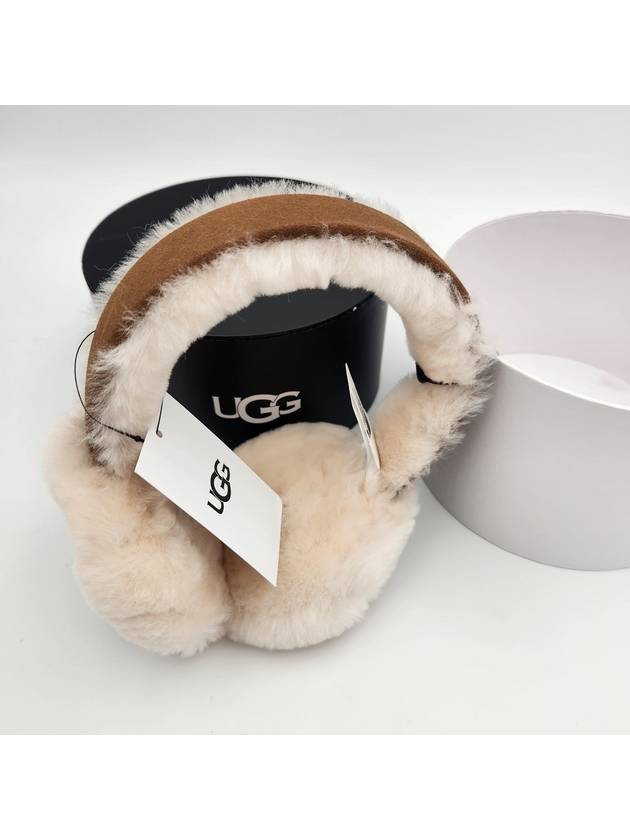 Sheepskin Embroidery Earmuff Chestnut - UGG - BALAAN 6