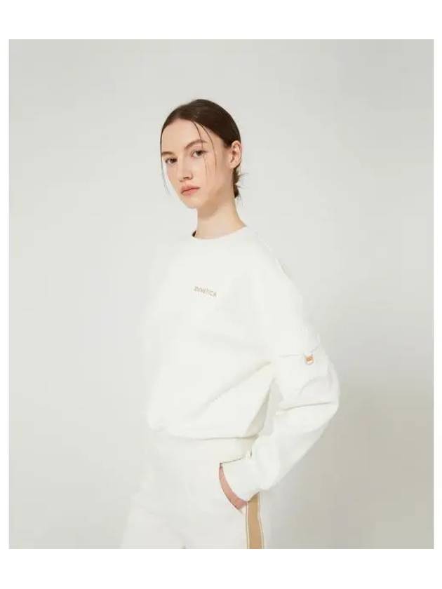 Bellona Sweatshirt Light Cream Women s - DUVETICA - BALAAN 1