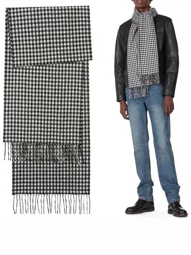 Harry Wool Check Muffle Black - A.P.C. - BALAAN 2