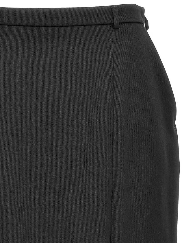 Dolce & Gabbana Black Wool Mini Skirt - DOLCE&GABBANA - BALAAN 3