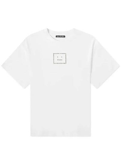 Stone Face Logo Short Sleeve T-Shirt White - ACNE STUDIOS - BALAAN 2