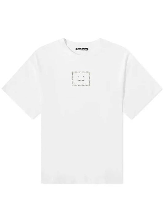 Stone Face Logo Short Sleeve T-Shirt White - ACNE STUDIOS - BALAAN 2