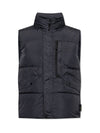 Wappen Patch High Neck Padding Vest Black - STONE ISLAND - BALAAN 2