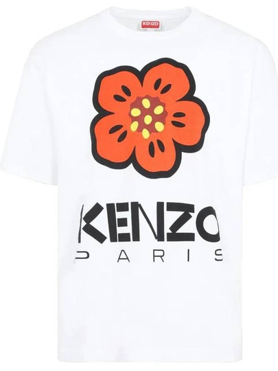 Flower Logo T-Shirt White 5TS445 4SO 01 - KENZO - BALAAN 2