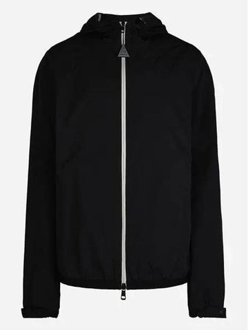 24SS 1A00098 54A91 999 Clappier Men’s Windbreaker Hooded Jacket Black 989599 - MONCLER - BALAAN 1