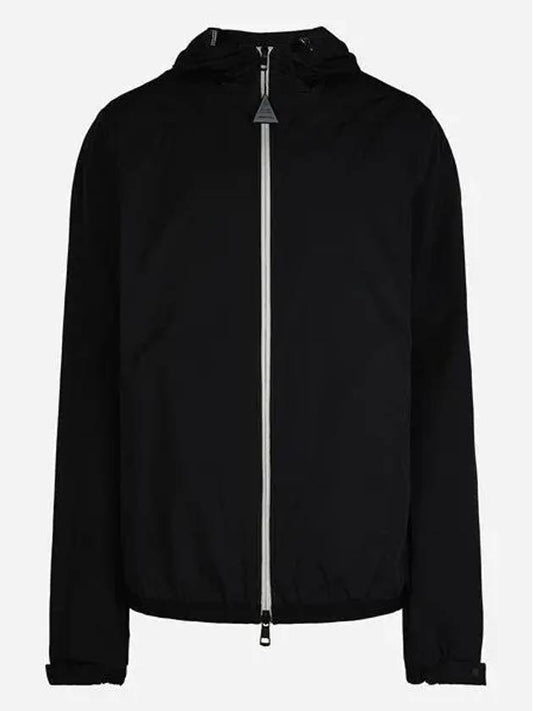 24SS 1A00098 54A91 999 Clappier Men’s Windbreaker Hooded Jacket Black 989599 - MONCLER - BALAAN 1