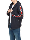 Moyse Logo Zip-Up Hoodie Navy - MONCLER - BALAAN 8