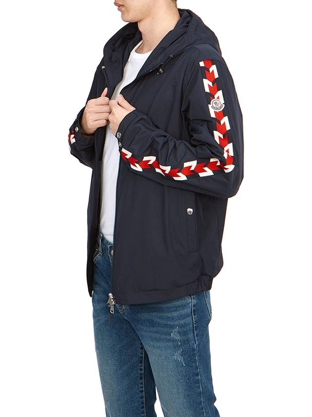 Moyse Logo Zip-Up Hoodie Navy - MONCLER - BALAAN 8