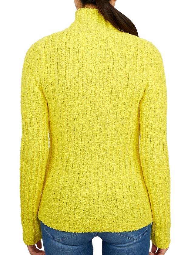 Half Zip-Up Knit Top Yellow - MONCLER - BALAAN 5