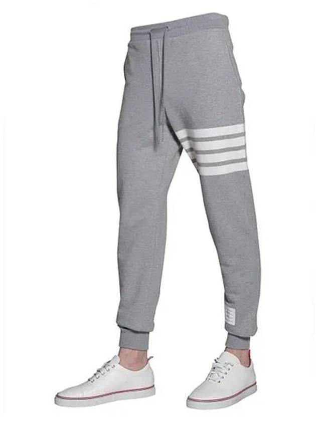 Men's Classic Loopback Engineered 4-Bar Sweatpants Light Grey - THOM BROWNE - BALAAN 4