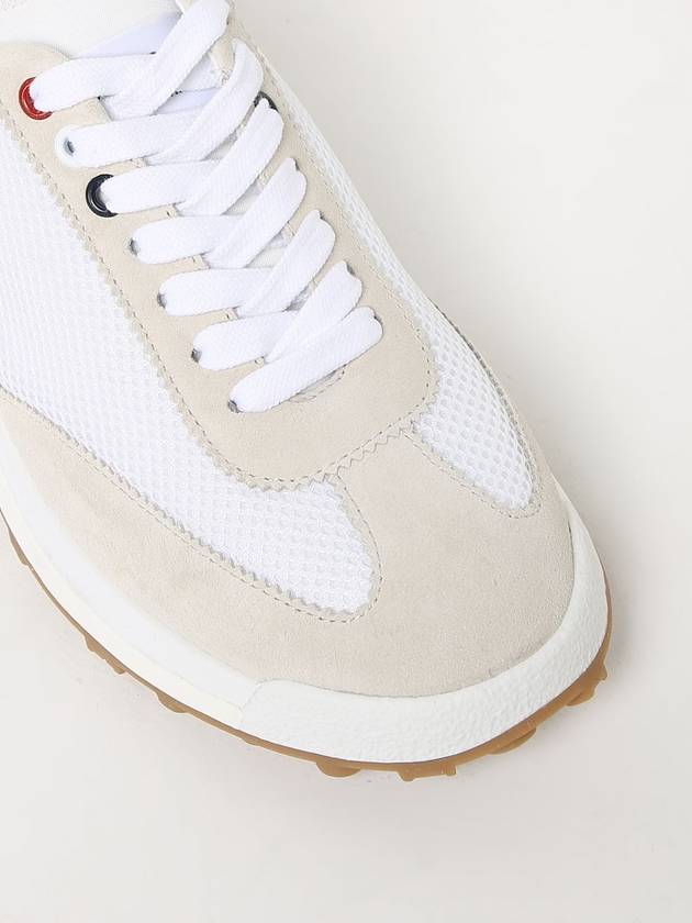 Fine Kid Suede Tech Runner White - THOM BROWNE - BALAAN 5