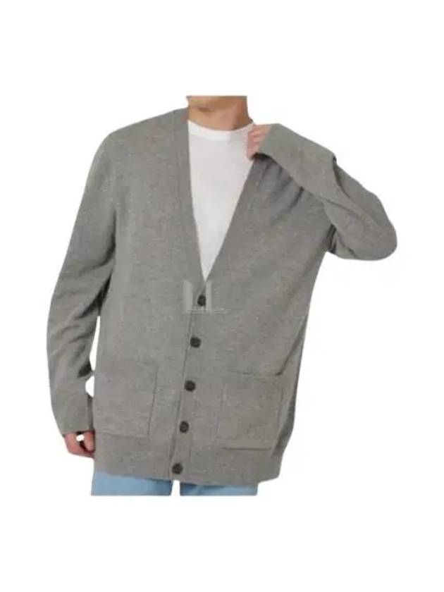 Men's Theo Wool Cardigan Grey - A.P.C. - BALAAN 2