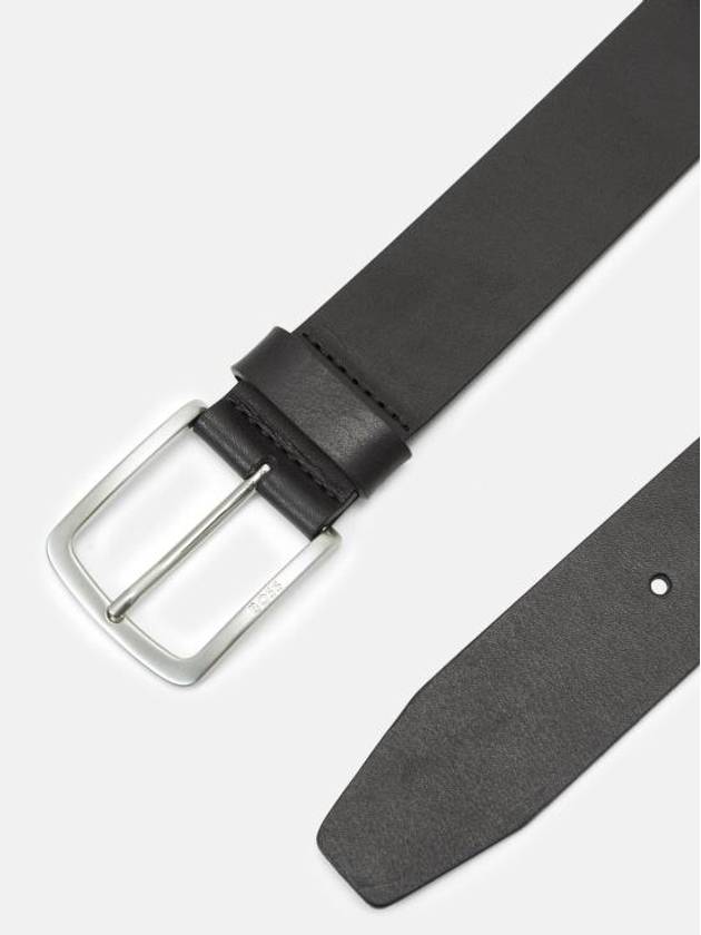 Italian Leather Belt Black - HUGO BOSS - BALAAN 3