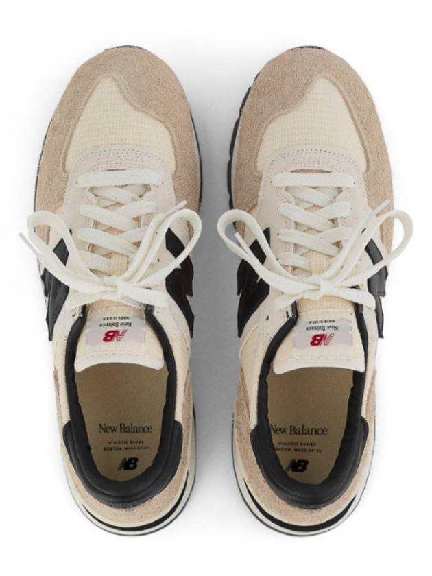 N Logo Teddy Santis Macadia Nut Low Top Sneakers Beige - NEW BALANCE - BALAAN 4