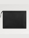 Pochette Voyage Taiga Leather Pouch Bag Black - LOUIS VUITTON - BALAAN 4