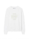 Logo Applique Sweatshirt White - TORY BURCH - BALAAN 2