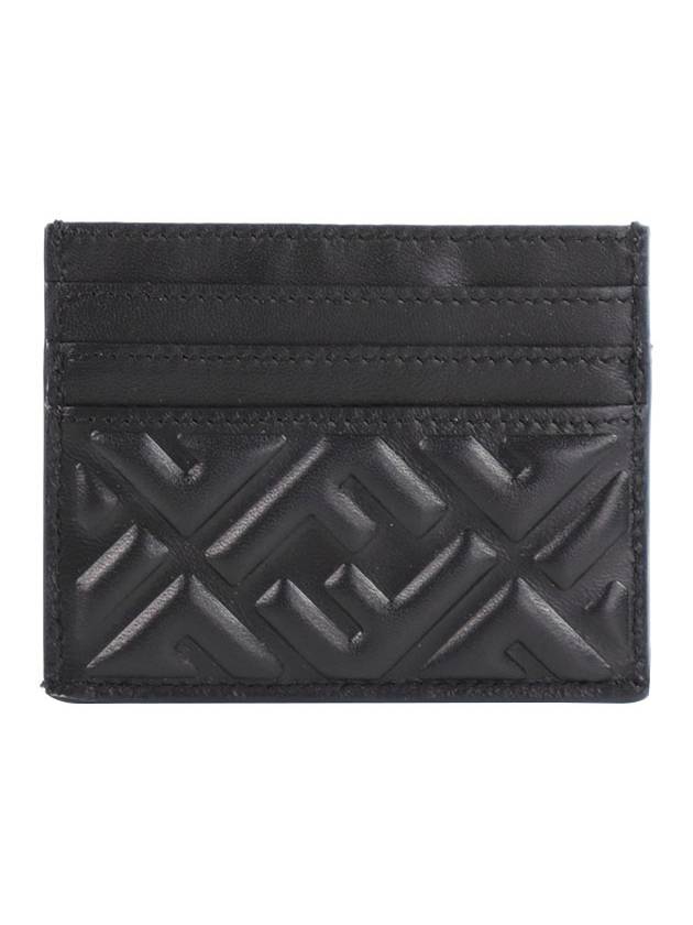 FF Baguette Flap Card Wallet Black - FENDI - BALAAN 3